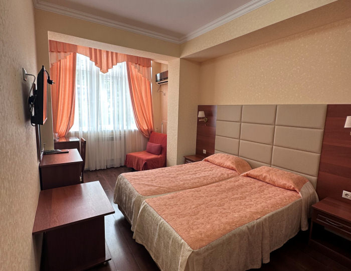 Стандарт 2-местный 1-комнатный без балкона корпус &quot;Г&quot; - ЛОК «Горный Воздух» Лоо